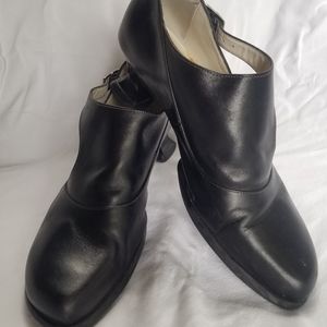 John Fluevog shoes, WEAREVERS GRACIAS SIDE BUCKLE SHOE WITH CUTOUT